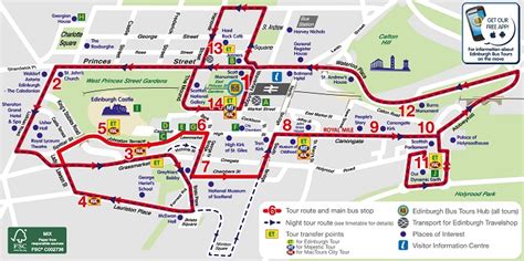 Edinburgh Attractions Map | FREE PDF Tourist Map of Edinburgh, Printable City Tours Map 2021