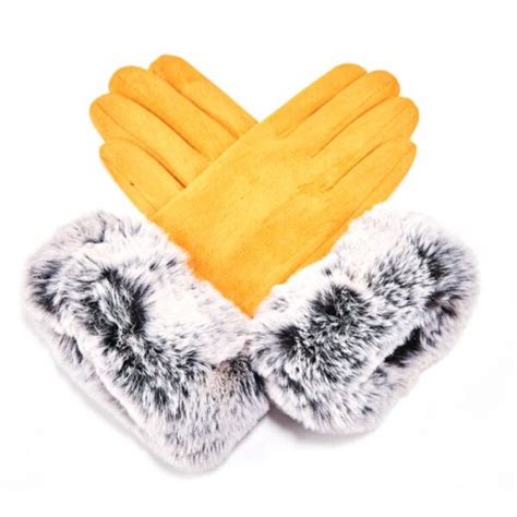 Miss Sparrow Mustard and Grey Gloves | Sweet Pea & Violet