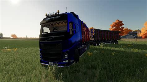 Fliegl Long Trailer Wood with Autoload FS22 - KingMods