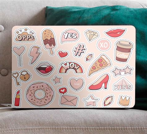 Vintage sticker pack laptop skins - TenStickers