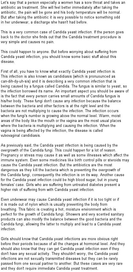 Candida Treatment Diet Guide: Candida Diaper Rash Treatment