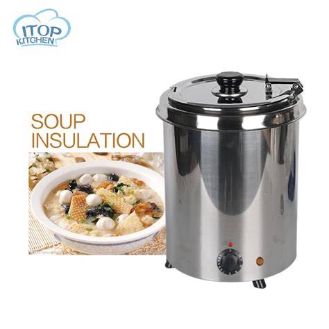 Fast Delivery! Stainless Steel Soup Kettle, High Quality Soup Warmer, Soup Pots, Electric Food ...