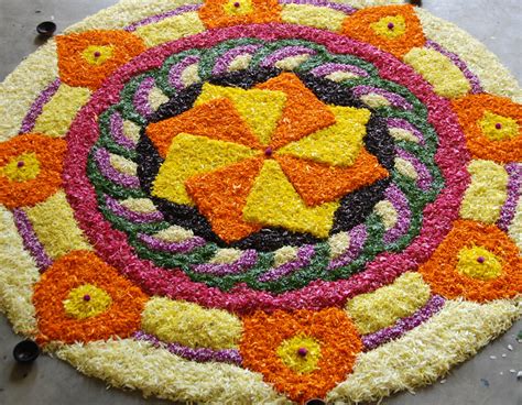 Worlds Largest collection of Pookalams (Flower Carpet): Complicated Pookalam Designs