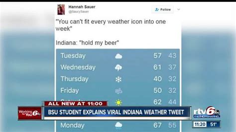 Ball State student's IN weather tweet goes viral