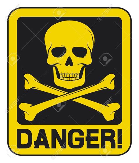 Skull Danger Sign (deadly Danger Sign) Royalty Free Cliparts, Vectors, And Stock Illustration ...