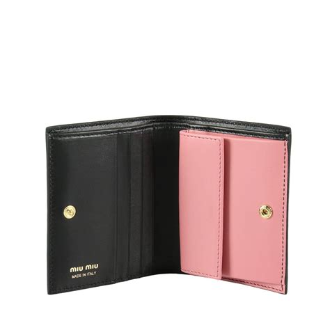 Miu Miu Bow Mini Wallet In Black | ModeSens