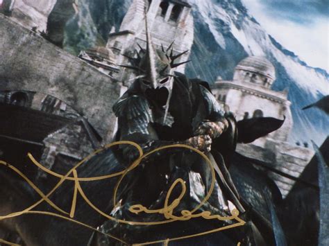 LORD OF THE RINGS WITCHKING LAWRENCE MAKOARE SIGNED AUTOGRAPHED PHOTO ...