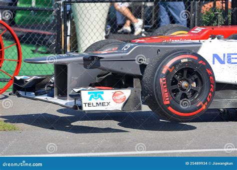 Front Wing Of Sauber Racing Car In 2012 F1 Editorial Stock Image ...