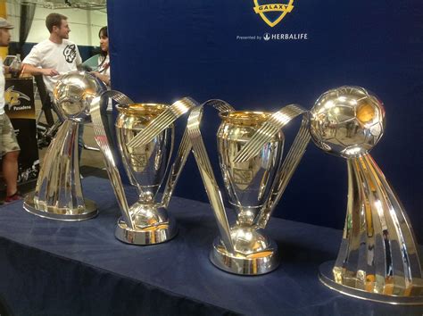 Los Angeles Galaxy MLS Cup Trophies at Catz | The MLS Cup Tr… | Flickr