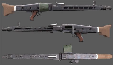 3D model MG42 - German WW2 Weapon VR / AR / low-poly | CGTrader