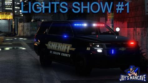 GTA5 FiveM Police car lights show EP1 #short - YouTube