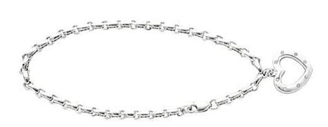 Husar's House of Fine Diamonds. Sterling Silver Diamond Heart Bracelet