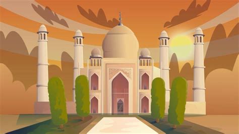 Taj mahal evening view animation [Video]