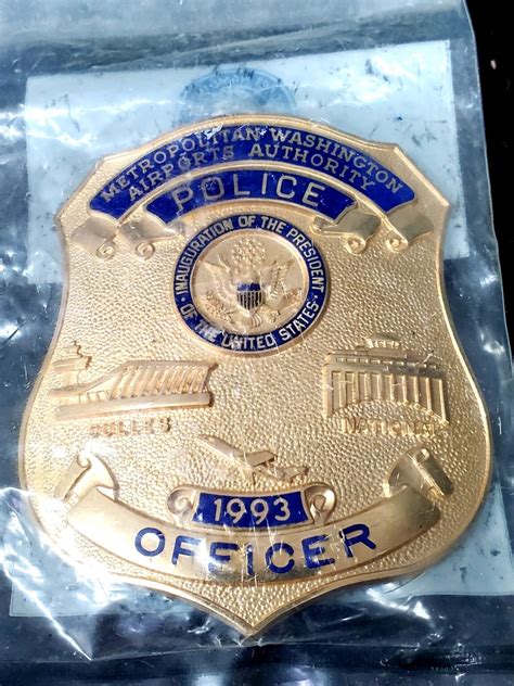 DC Metropolitan Police 1993 Presidential Inauguration - COLLECTORS ...