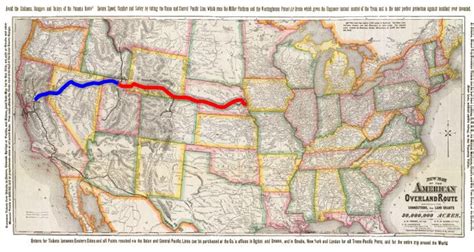 Transcontinental Railroad Map