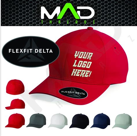 Personalized FlexFit Delta Hat, FlexFit, Custom, embroidery, your text ...