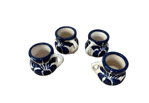 40 Rustic Cantaritos Jarritos Handmade Talavera Design Tequila - Etsy