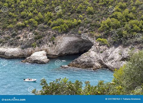 Sea Caves on the Gargano Promontory Stock Image - Image of europe, grotto: 231700763