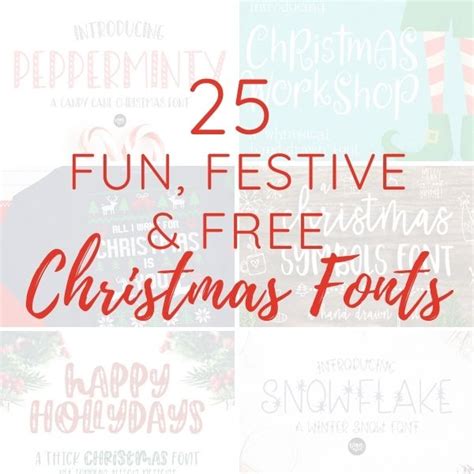 25+ Fun, Festive and Free Christmas Fonts