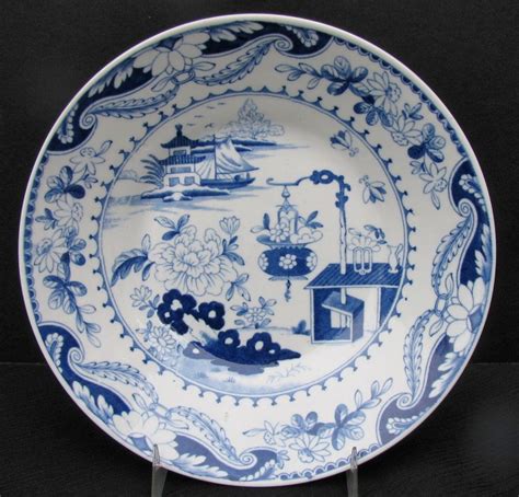 English Chinoiserie Porcelain Bowl, Blue & White, S&J Rathbone, from ...