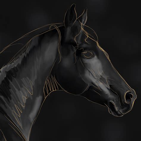 Digital drawing horse June 2020 on Behance