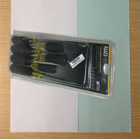 Klein’s Tools New 7-Pieces Full Box Screwdriver Set Model 85076 Cushion ...