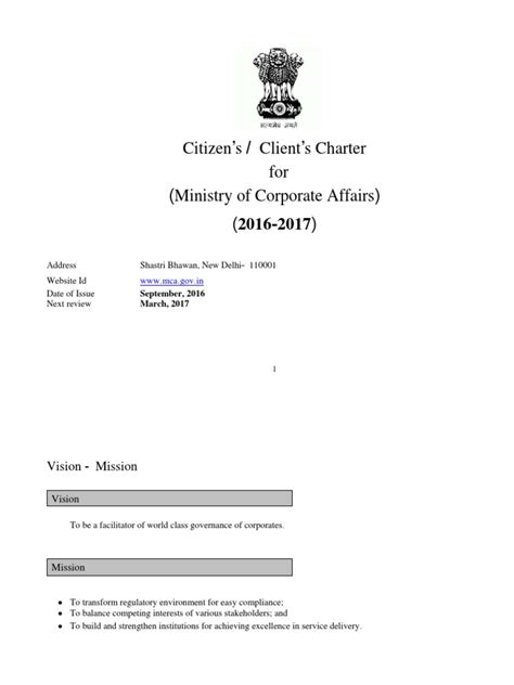 Citizen Charter June2013 | PDF | Governance | Domain Name Registrar