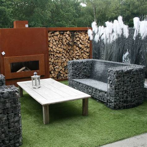 Use Garden Gabion Baskets in Your Garden for More Creative Designs