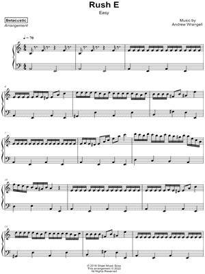 "Rush E" Sheet Music - 32 Arrangements Available Instantly - Musicnotes