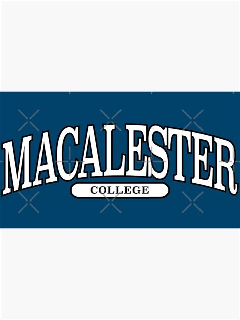 "macalester college - serif font curved " Poster for Sale by ...