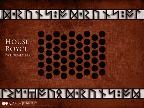 house royce Hbo Game Of Thrones, Game Of Thrones Houses, Remembering ...