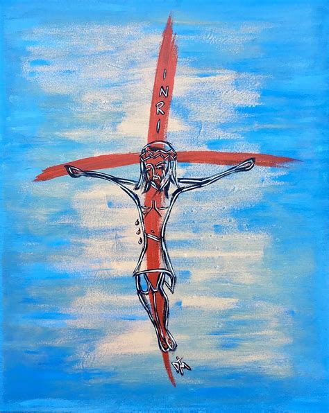 Blood Of Christ Jesus Painting by Danielle Tayabas - Fine Art America