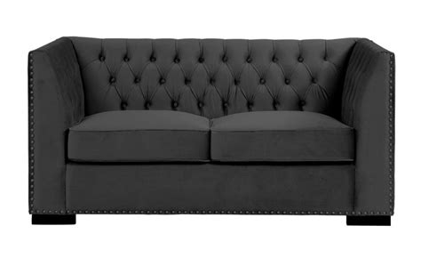 Chester Black Velvet Chesterfield Sofa Sets - Chic Concept