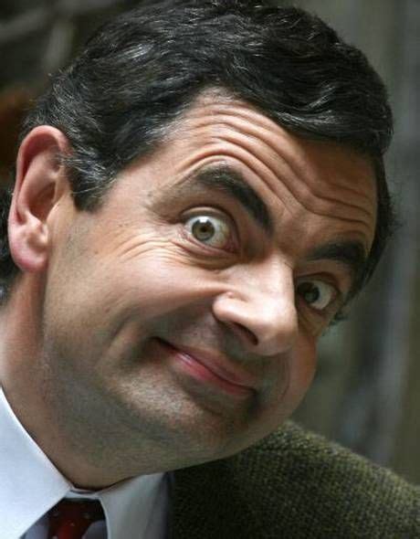 Rowan Atkinson as Mr. Bean | Mr bean, Funny face photo, Mr bean quotes