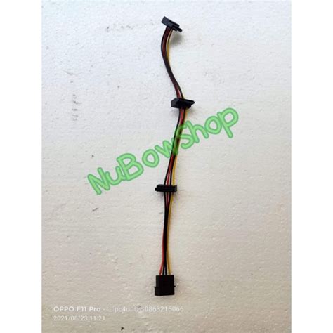 Molex Power Adapter Cable To 3 Sata Lines Each. | Shopee Singapore