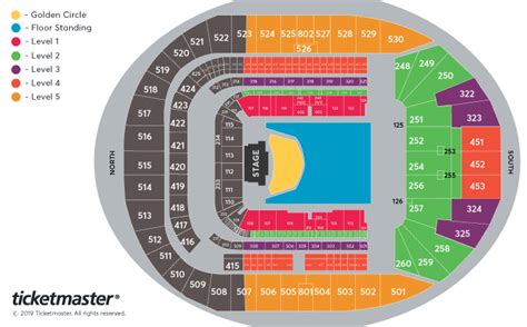 Standing Seating Plan - Tottenham Hotspur Stadium