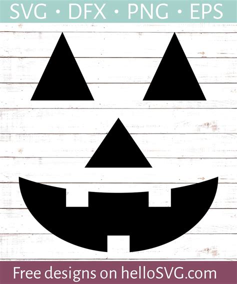 Pumpkin Face SVG - Free SVG files | HelloSVG.com | Free svg, Cricut free, Svg free files