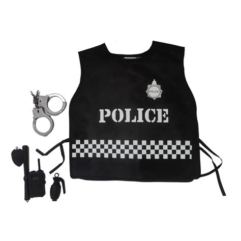 Police Vest Dressing Up Costume and Accessories - Outside Play