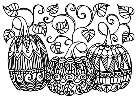 Pumpkin Coloring Page Printable