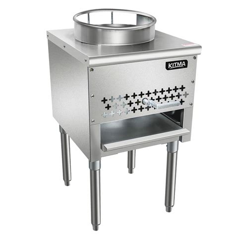 Kitma 13" Gas Wok Range - Commercial Natural Gas Restaurant Equipment, 95,000 BTU 13''natural ...