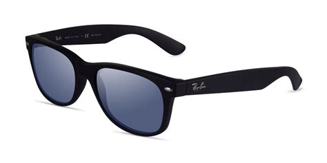 Ray-Ban RB2132 - Rectangle Matte Black Frame Prescription Sunglasses ...