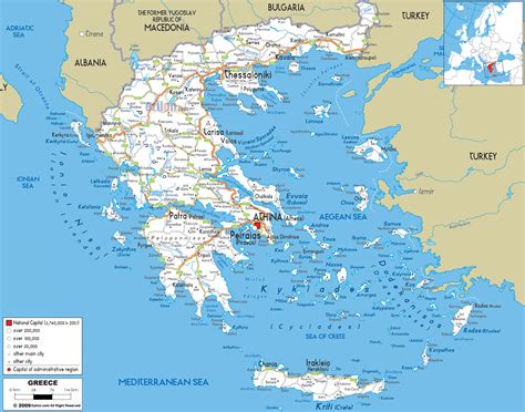 Greece Map Cities