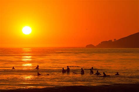 Surfers At Sunset- Shell Beach Photograph by Andy Bowlin | Fine Art America