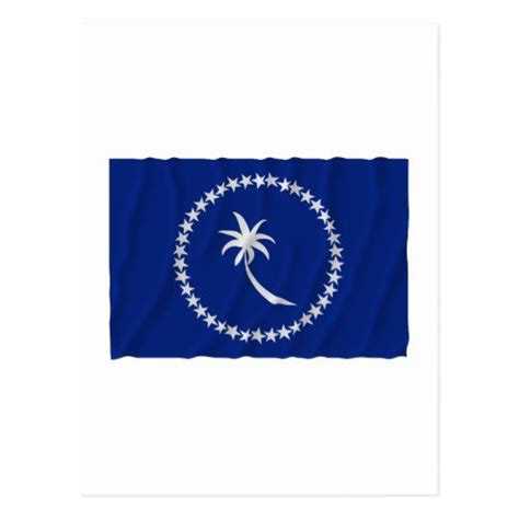 Waving flag of Chuuk Postcard Micronesia Flag, Personalized Custom ...