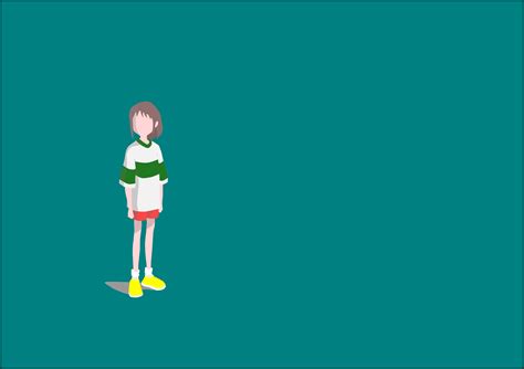 Chihiro Ogino Minimal Spirited Away Art Wallpaper, HD Minimalist 4K ...