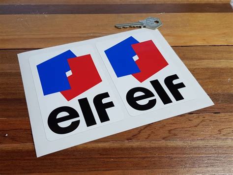 Elf Classic Style Stickers. 1.5", 2", 3", 4.5", or 6.5" Pair.