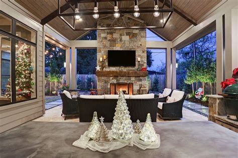 Covered Outdoor Rooms With Fireplaces – Fireplace Guide by Linda