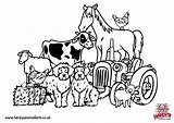 Printable Farm Animal Coloring Pages sketch template