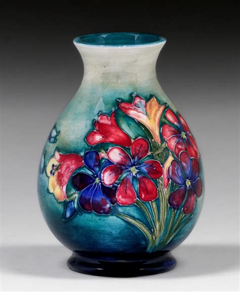 Moorcroft Pottery Floral Vase c1920s | California Historical Design