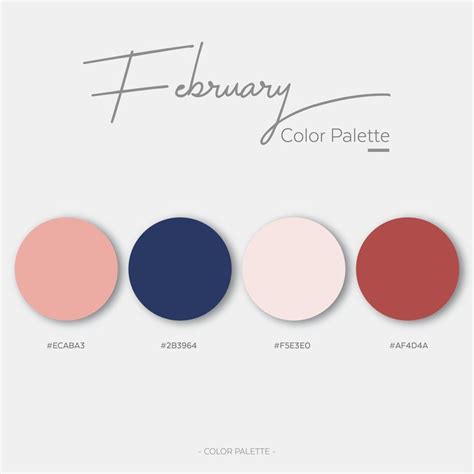 Color Palette - February in 2023 | Color palette, Colour pallette ...